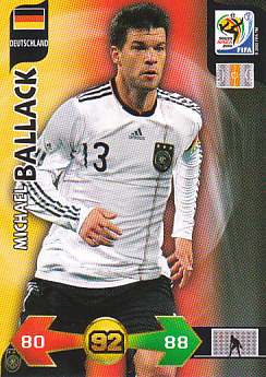 Michael Ballack Germany Panini 2010 World Cup #92